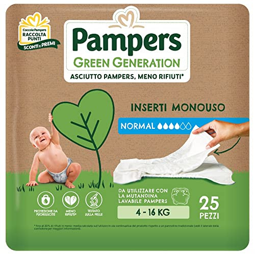 Pampers GREEN GENERATION INSERTS NORMAL x25