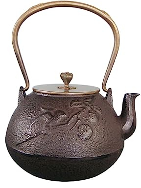 Tetera Marroqui Tetera De Hierro Fundido Capacidad 1,25 L Tetera Grande De Hierro Fundido Hervidor Apto Para Estufa, Recubierto De Tetsubin Tetera Turca
