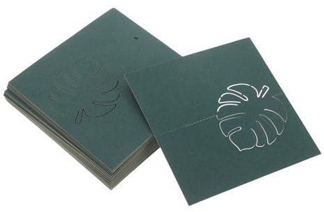 FIXOSHEE 50piezas Tarjetas De Asiento Tridimensionales De Oscura Tarjetas De Ubicación Para Mesa y Banquetes Para Bodas Reuniones y Fiestas De Cumpleaños