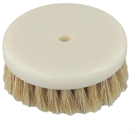Weicher Bohrbürstenkopf 60 mm für die Reinigung von Autoteppichen, Stoff, Sofa, Leder, kompatibel mit Bohraufsätzen (braun)