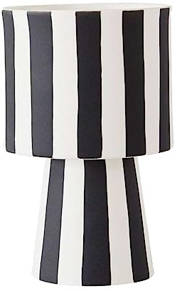 OYOY Eleganter Toppu Blumentopf Handgefertigte Keramik im grafischen Design, Ø10 x H15 cm