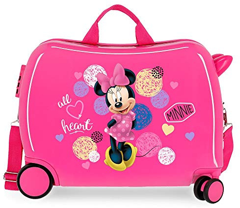 Disney Love Minnie Maleta Infantil Rosa 50x38x20 cms Rígida ABS Cierre combinación 34L 2,3Kgs 4 Ruedas Equipaje de Mano