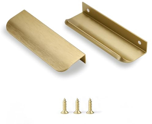 sunlithor Gold Schrankgriffe FüR KüChengriffe MöBelgriffe KüChenschräNke Schubladengriffe Vintage Packung mit 5 Stück 96mm BA 120mm Länge