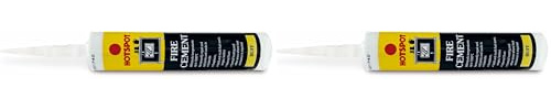 Hotspot HS201250 Fire Cement,White,310ml Buff (Pack of 2)