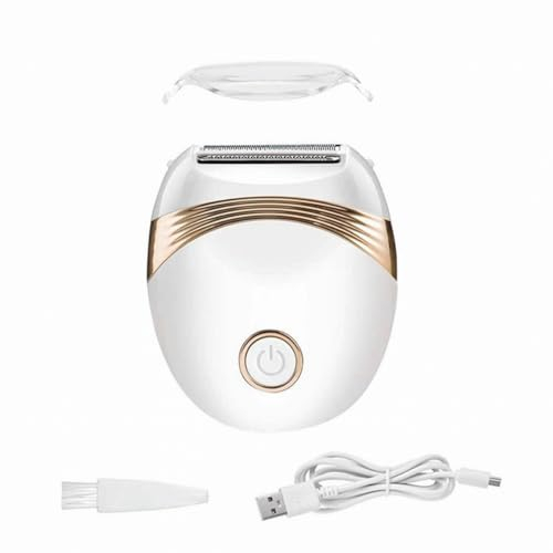Tiardey Elektrorasierer für Frauen, Bikini-Trimmer, nass, trocken, Damenhaarentferner für Beine, Körper, Gesicht, Unterarme und Scham, tragbar, USB wiederaufladbar