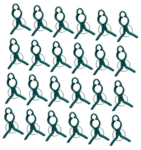 ANDRESLAD 50 Stück Gartenpflanzenclips und Pflanzenstützklammern aus Kunststoff Flexibel und Robust Kleine Stielhalter für Tomaten Weintrauben Kletterpflanzen Wiederverwendbar für Garten