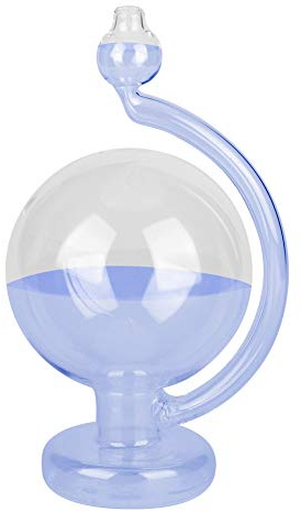 Weather Forecast Glass Bottle, Blue Barometer Home Decoration Innovative Predicts Weather Changes 15cm