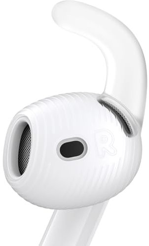 Gcioii 3 Pairs for AirPods 4 Ear Hooks Covers [Added Storage Pouch] Anti-Slip Accessories Compatible with Apple AirPods 4th Generation (Translucent)