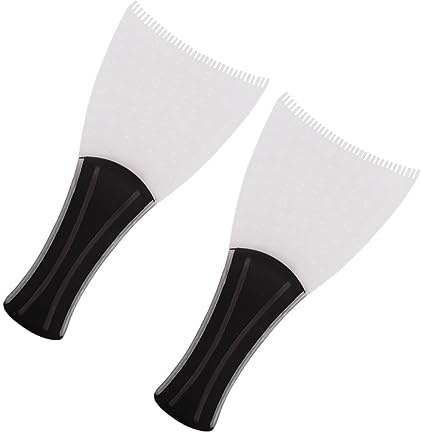 TOVINANNA 2 Pezzi Piastre per dei Strumento Applicatore per dei per Salone Tinta per Protegge Il Cuoio Capelluto Radici dei Nero