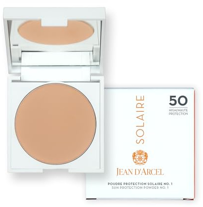 JEAN D'ARCEL SOLAIRE poudre protection solaire n° 1 – Poudre de soleil mate SPF 50 pour une finition parfaite – Avec filtre UVA et UVB – 9,5 g