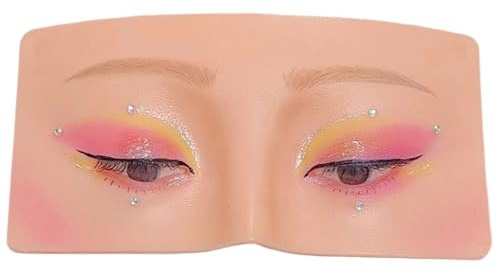 Übungspaneel für Make-up Augen und Gesicht | Realistisches Modell, wiederverwendbar für Make-up, Training für Haut und Augen | für Künstler, Autodidakten und Frauen