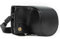 MegaGear MG1140 Etui de Protection avec Bandoulière/Accès Batterie en Cuir pour Appareil Photo Panasonic Lumix DC-GX850/DC-GF9 12-32mm lentille/DC-GX800/DMC-GF8/DMC-GF7 Noir