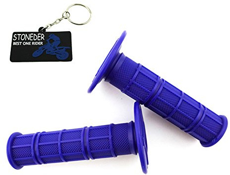 stoneder blau Langlebig Throttle Griffe aus weichem Gummi für Pit Dirt Motor Trail Bike Motorrad Motocross