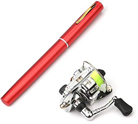 Lixada 1 Mt / 1,4 Mt Tasche Faltbare Angelrute Reel Combo Mini Pen Angelrute Kit Teleskop Angelrute Spinnrolle Combo Kit