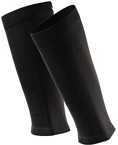 DANISH ENDURANCE Waden-Kompressionsstrümpfe ohne Fuß (1 | 3 Paar), 21-26 mmHg, Unisex, für Damen & Herren, Schwarz, L