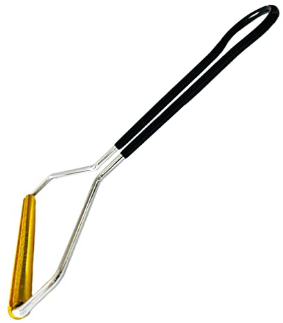 REXZONO Lint and Pet Hair Remover Tool - Carpet Scraper and Comb for Dog and Cat Fur - Suitable for Carpets, Cars, and Upholstery (Black)