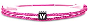 Made by Nami Surfararmband personlig med bokstav – kvinnor män flickor par armband individualiserat – flickvän vänskapsarmband gåva – vattentätt och justerbart, P, Nylon