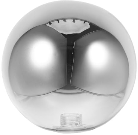 Veemoon G9 Glass Lamp Shade Replacement Grey Smoke Glass Globe Shade for Pendant Lights Ceiling Fixtures Decorative Round Lampshade