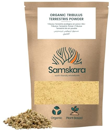 Tribulus Terrestris Gokshura Pulver | Samskara - Steigert Leistung + Hormonbalance - Ayurvedisch 100% Natürlich | 150g Packung | Ideal für Smoothies/Tee - Charge 2024 Frische garantiert