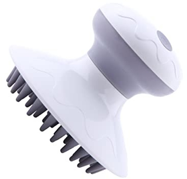 Massaggiatore Elettrico per Testa e Cuoio Capelluto Multifunzione | Bianco, Plastica e Componenti Elettronici, Ricarica Usb, Confezione 3 X Aaa, senza Batteria