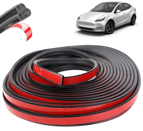 Schalldichter Dichtungsstreifen für Autos, 2024 Neu Staubdichtes Gummidichtband zur Lärmminderung für Auto, Universal Autotür Türdichtung Gummidichtung für die Meisten Autos (2PCS, 5m)
