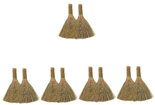 Hoement 10pièces Balayette Manuelle à Poignée Courte Pour Nettoyage De Bureau Outil De Nettoyage De Pour Cuisine Et Maison