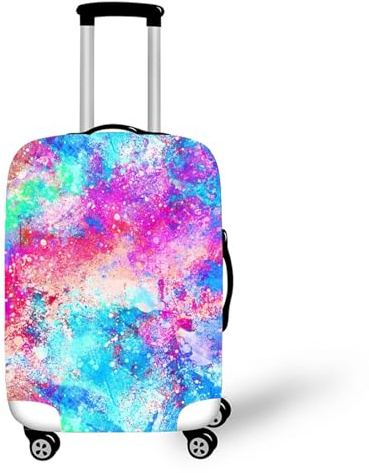 Muiuou Gepäckabdeckungen für Koffer,Schutzhaube für Kofferhülle Reise Waschbare Elastische Suitcase Cover Drucken Kofferschutzhülle,Passend für Kofferschutzbezug (XL (30-32 Zoll),Stil 9)