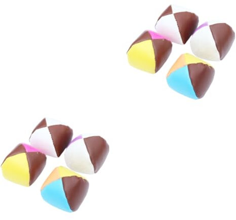 TOGEVAL 8-teiliges Jonglierspielzeug-Set Für Kinder 4-teilig Sitzsäcke Leder-jongliersack Für Den Innenbereich Tolle Kinder