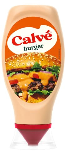 Calvé Salsa Burger, Formato 430 ml, Extragusto con Maionese, Senape, Cipolla e Worcestershire, Ideale per Sandwich e Burger