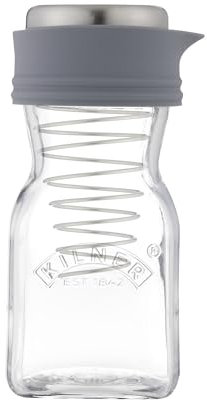 Kilner Salad Dressing Maker Set 0.5L Bottle Create Serve Store Homemade Dressings Vinaigrettes & Sauces | Dishwasher Safe | Includes Recipe Booklet & One-Piece Lid for Fridge Storage