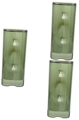 Cabilock 3 Pièces Coffre De Rangement Mural Organisateur De Poubelle Organisateur De Mural Support De Poubelle Mural Distributeur Mural Collectionneur Light Green Plastique