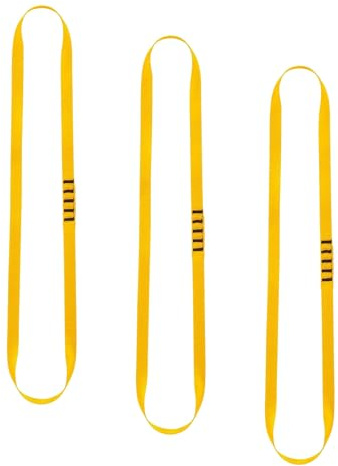 PETZL - Schlaufenschlinge ANNEAU - Unisex, Gelb, 60 cm (Packung mit 3)