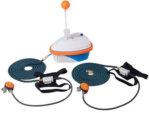 TUDIVING-Sistema di Immersione Professionale Senza bombola Impermeabile, Sistema di Immersione Portatile Ricaricabile con Narghilè e regolatore di respirazione (4.5H Double Use)