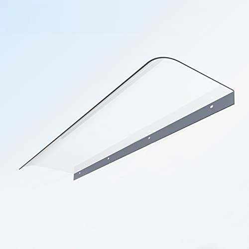 Front Door Canopy Outdoor Awning, Porch Canopy Outdoor Awning Patio awnings Invisible Front Door Canopy Awning,One-Piece Polycarbonate Sheet,Transparent Window Rain Shelter Cover,Garden Awning Porch
