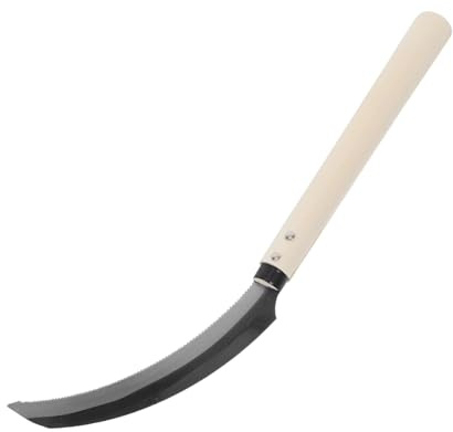 TOYANDONA Hoz De Arroz Dentada Herramienta De Jardinería para Desherbar con Mango De Madera para Cosecha De Mano y Cultivo Jardín