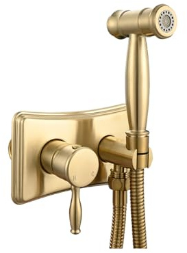 Wall-Mounted Bidet Sprayer Set - Handheld Bathroom Faucet for Easy Toilet Cleaning Adjustable Pressure Hygienic & Eco-Friendly Bidet Solution