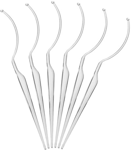 Mobestech Lot de 6 Porte-cils en Acrylique Transparent pour Faux Cils, Support de Présentation Professionnel, Outil Applicateur Portable pour Salon de Beauté et Magasin de Fournitures