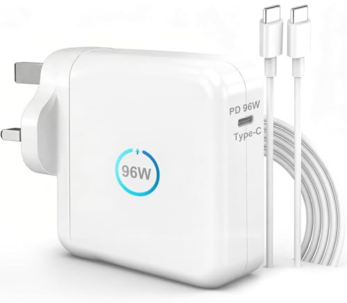 96W USB C Super Fast Charger, Compatible with Mac-Book Pro Charger/Mac-Book Air Charger，For Mac-Book Pro Mac-Book Air 16,15,14,13 inches Mac Laptop, iPad Pro, 11inches and all USB C devices