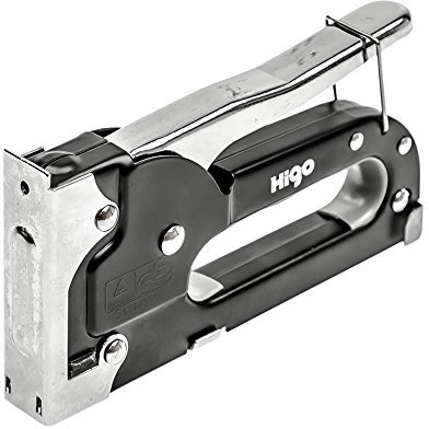 HIGO Handtacker 5326 aus Metall, Handnagler für Klammern 4-8 mm für Hausgebrauch