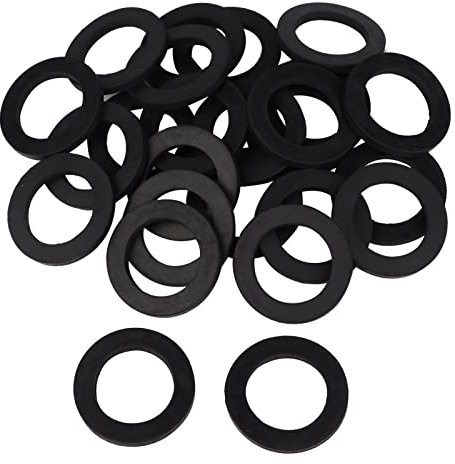 Rondelle plate en caoutchouc 30 mm OD, 20 mm ID, 3 mm d'épaisseur, joint pour tuyau de robinet, vis de tuyau (noir)