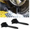 JNNJ 2 Piezas Cepillo De Limpieza De Llantas para Vehículos, Cepillos De Limpieza para Neumáticos Coche, Cepillo Ruedas Llantas Limpiar Profunda para La Limpieza Coches Motocicletas(Negro)