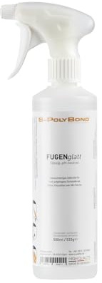 S-Polybond Lisseur pour lisser et modeler les mastics et joints tels que le silicone, l'acrylique et le MS, prêt à l'emploi, spray de 500 ml, incolore (agent lissant, 1 flacon)