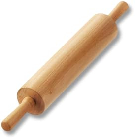 DYOUEN Kleiner Nudelholz Teigroller aus Holz Backrolle Buchenholz zum Teigrollen Wellholz Backzubehör mit drehbarer Mitte zum Kochen & Backen