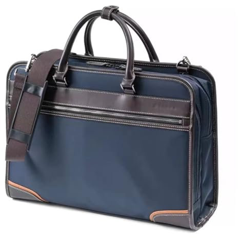 Wasserdichte Business-Bürotasche, Laptoptasche for Büro, Geschäftsreisen, PU-Leder, Laptoptasche, Arbeitstasche for Damen und Herren (Color : Blue A, Size : 15.6 inches)