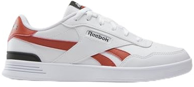 Reebok Court Advance Clip White/Brickred/Black Female Tennis Shoes