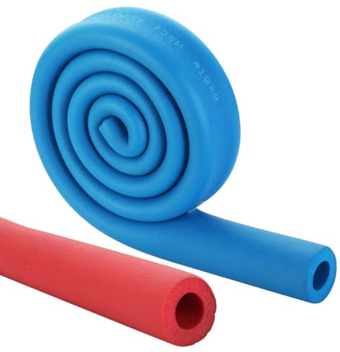 Isolierung Rohr Rohrisolierung ID 16mm 20mm 25mm 32mm Isolierschlauch Flexibel Schaumstoffrohr Schwer Entflammbaren Heizungsrohre Für Handgriff Greifen Unterstützung ( Farbe : Blau , Größe : B1 Innend