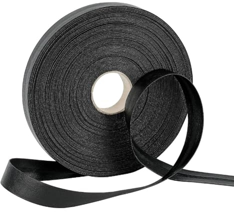 BENECREAT 25 Yards/23 m Leder-Faltschrägband, 21mm Breites Umklappbares Schrägband Aus Lederriemen, Doppelt Gefaltetes Schrägband Für Bastelarbeiten, Nähen, Säumen