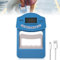 Medidor de fuerza digital manual, 396lb/180 kg, dinamómetro de mano, inteligente y sensible, agarre fuerte, medidor de fuerza de agarre electrónico, gran pantalla LED con cable USB (azul)