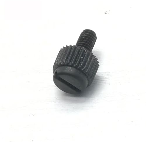 FSTQBNWD Handschraube 10–50 Stück M3 M4 M5 M6 M8 Rändelschrauben, schwarz, geschlitzt, Nylon-Rändelschraube, Kunststoff-Handdrehschraube Knopfschraube