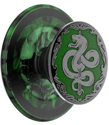 PopSockets Phone Grip for MagSafe, Secure Magnetic Phone Grip & Stand, Hands-Free Kickstand, Wireless Charging Compatible, Harry Potter - Enamel Horcrux Nagini